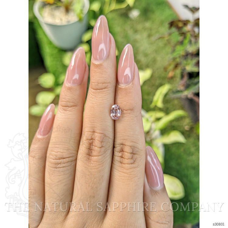 1.30 Ct. Peach Sapphire from Ceylon (Sri Lanka)