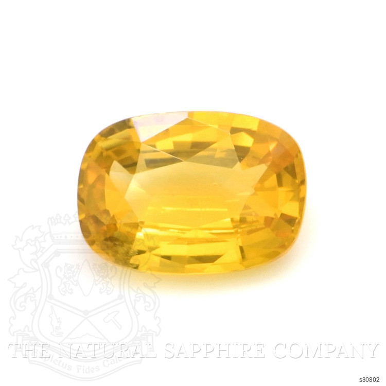 1.18 Ct. Orangish Yellow Sapphire from Ceylon (Sri Lanka)