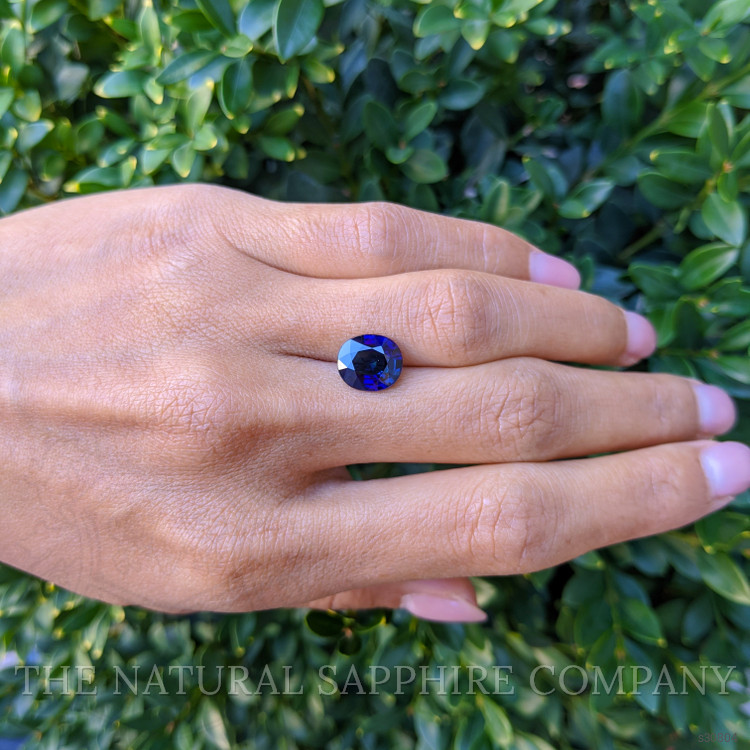 3.64 Ct. Blue Sapphire from Ceylon (Sri Lanka)