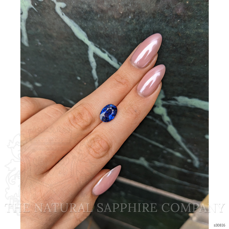3.97 Ct. Blue Sapphire from Ceylon (Sri Lanka)