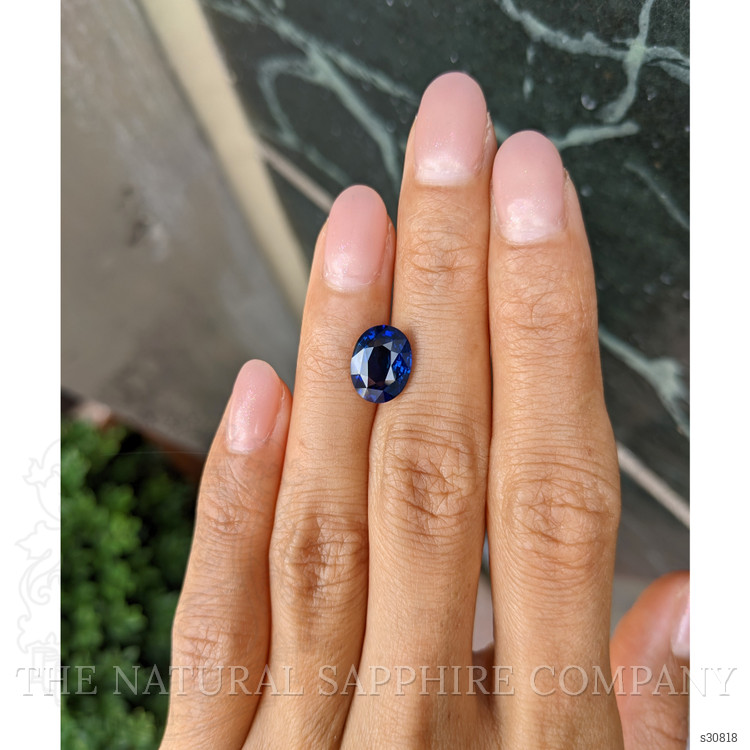 4.04 Ct. Blue Sapphire from Ceylon (Sri Lanka)