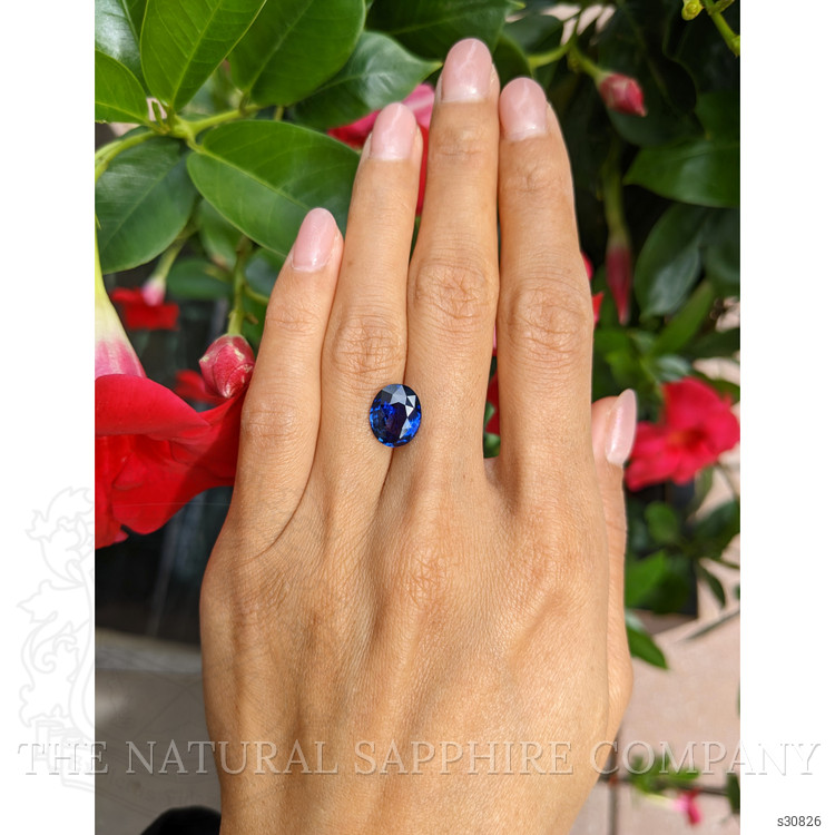 4.13 Ct. Blue Sapphire from Ceylon (Sri Lanka)