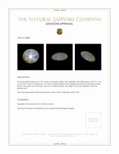 2.27 Ct. Yellow Star Sapphire from Burma (Myanmar) Appraisal