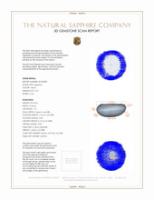 2.27 Ct. Sapphire from Burma (Myanmar) 3 D Scan Report