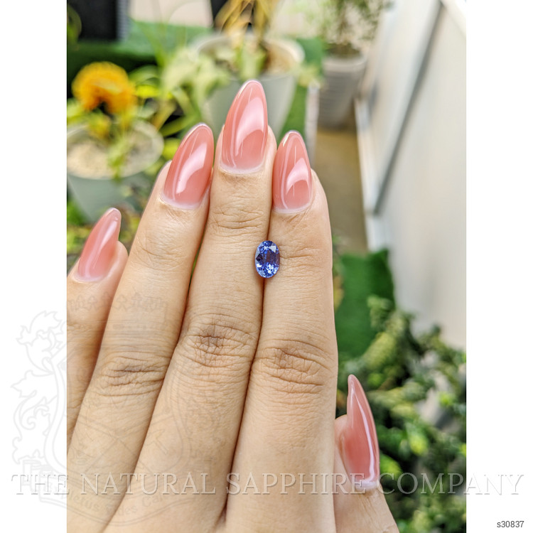 1.34 Ct. Blue Sapphire from Ceylon (Sri Lanka)