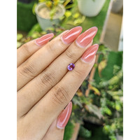0.77 Ct. Pinkish Purple Sapphire from Ceylon (Sri Lanka) Life Style