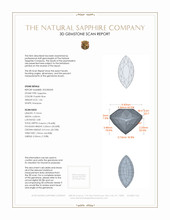 1.04 Ct. Purplish Blue Sapphire from Ceylon (Sri Lanka) 3 D Scan Report