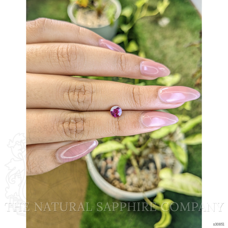 0.76 Ct. Purplish Pink Sapphire from Ceylon (Sri Lanka)