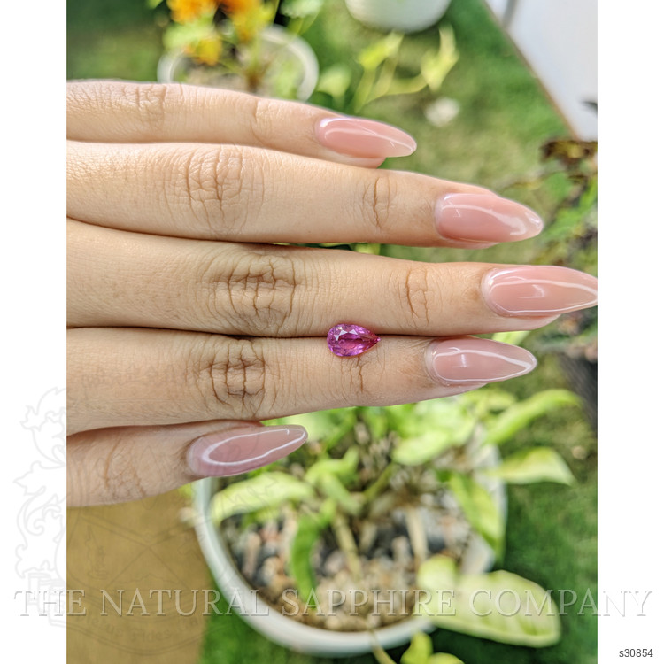 1.48 Ct. Purplish Pink Sapphire from Ceylon (Sri Lanka)