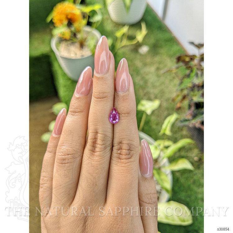 1.48 Ct. Purplish Pink Sapphire from Ceylon (Sri Lanka)