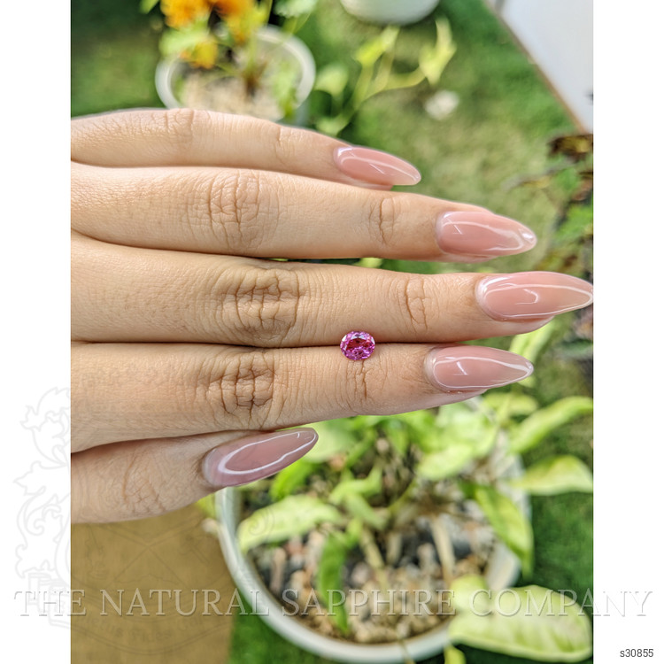 0.65 Ct. Purplish Pink Sapphire from Ceylon (Sri Lanka)