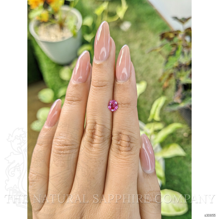 0.65 Ct. Purplish Pink Sapphire from Ceylon (Sri Lanka)