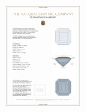 1.24 Ct. Yellowish Brown Sapphire from Ceylon (Sri Lanka) 3 D Scan Report
