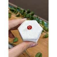 3.54 Ct. Reddish Orange Sapphire from Ceylon (Sri Lanka) Life Style