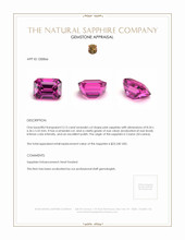 3.13 Ct. Pink Sapphire from Ceylon (Sri Lanka) Appraisal