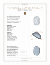 7.84 Ct. Blue Cabochon Sapphire from Ceylon (Sri Lanka) 3 D Scan Report