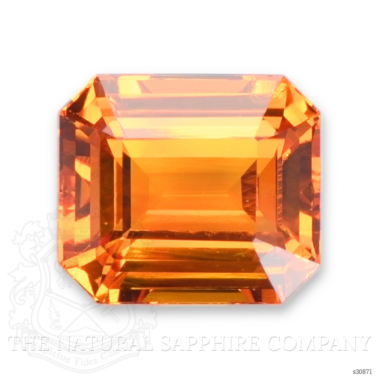 5.14 Ct. Yellowish Orange Sapphire from Ceylon (Sri Lanka)