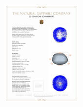 2.45 Ct. Sapphire from Burma (Myanmar) 3 D Scan Report