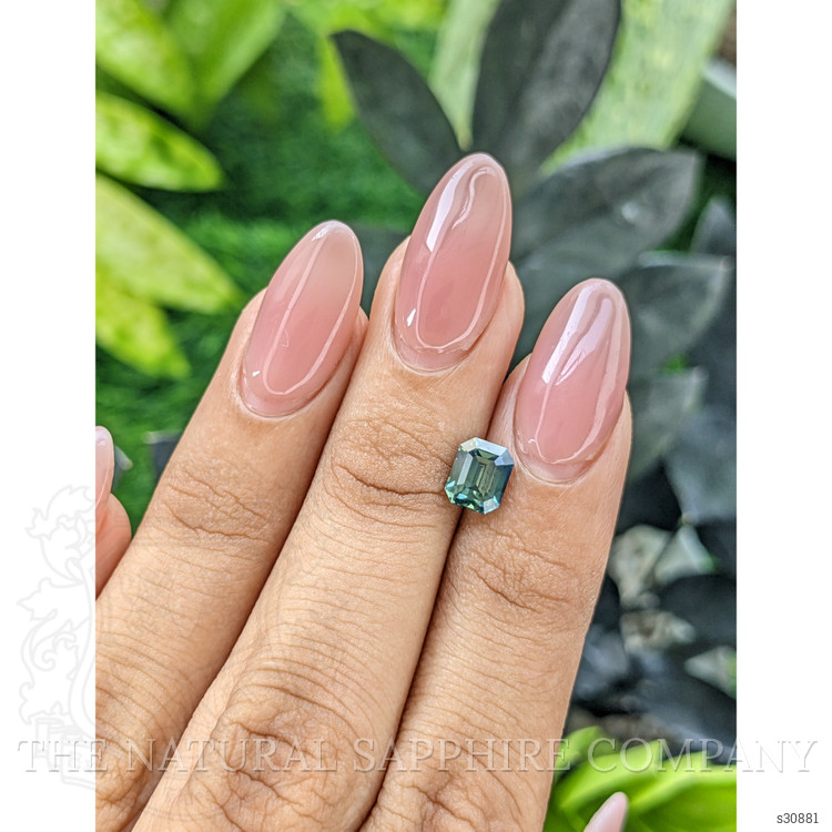 1.58 Ct. Bluish Green Sapphire from Madagascar