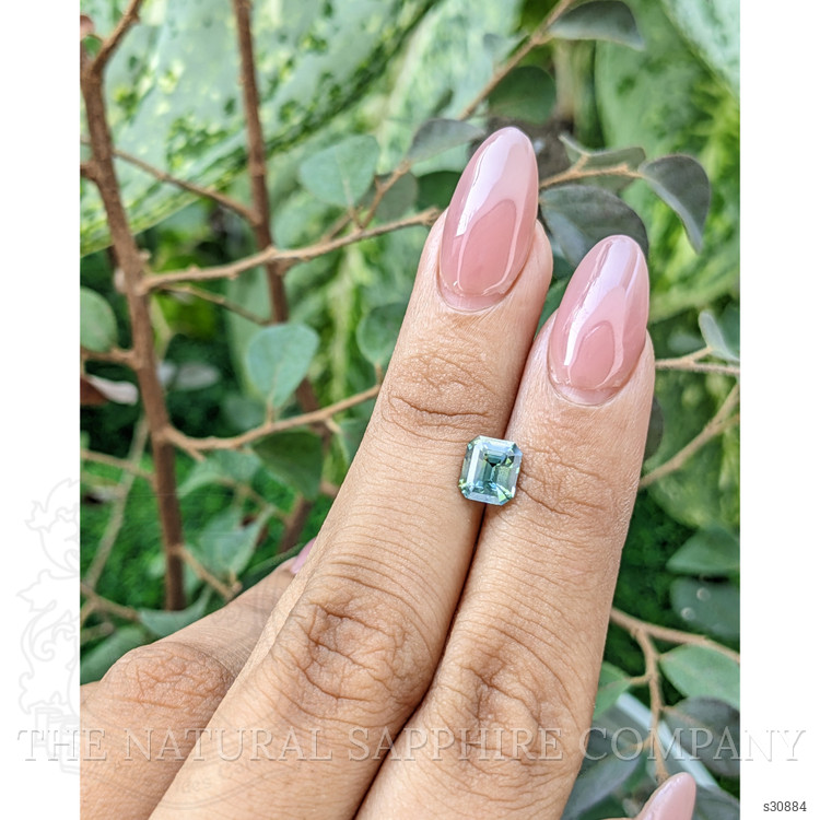 1.55 Ct. Bluish Green Sapphire from Madagascar