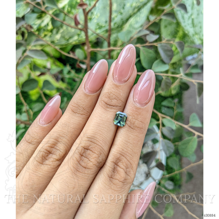 1.55 Ct. Bluish Green Sapphire from Madagascar