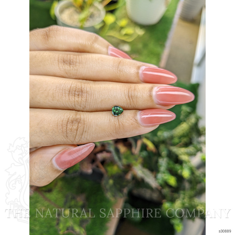0.64 Ct. Green Sapphire from Madagascar
