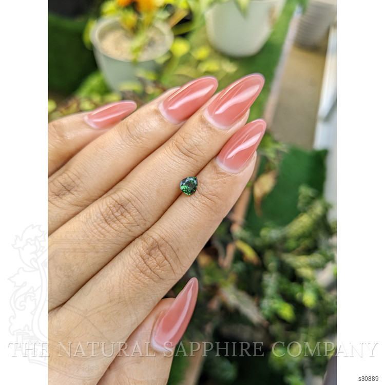 0.64 Ct. Green Sapphire from Madagascar