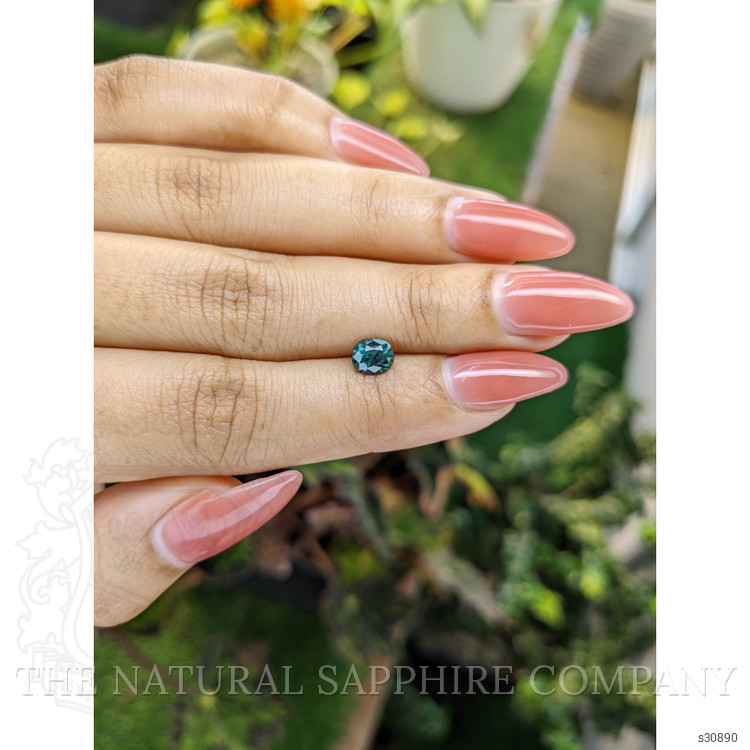 0.87 Ct. Greenish Blue Sapphire from Madagascar