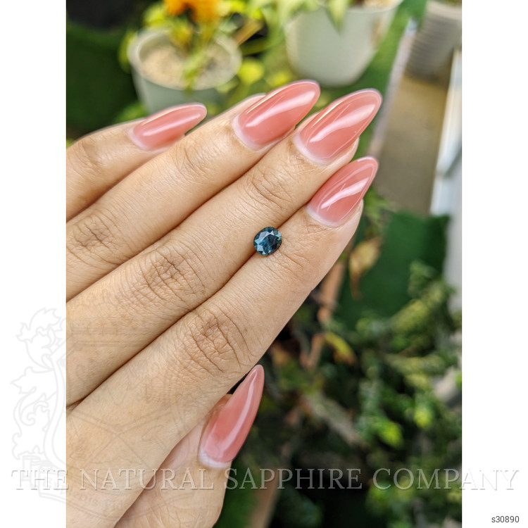 0.87 Ct. Greenish Blue Sapphire from Madagascar