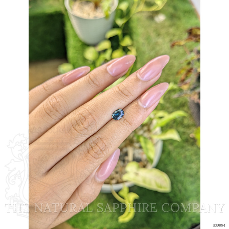 0.95 Ct. Greenish Blue Sapphire from Madagascar