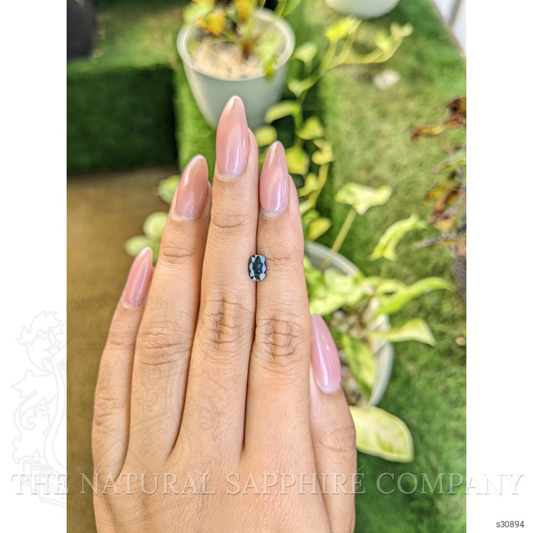 0.95 Ct. Greenish Blue Sapphire from Madagascar