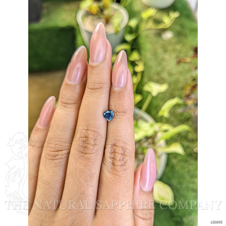 0.75 Ct. Greenish Blue Sapphire from Madagascar