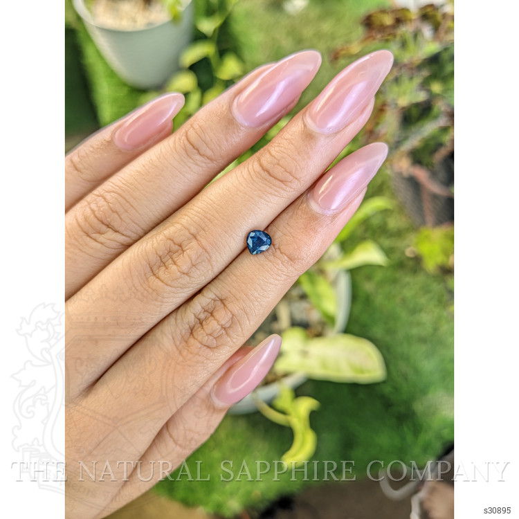 0.75 Ct. Greenish Blue Sapphire from Madagascar