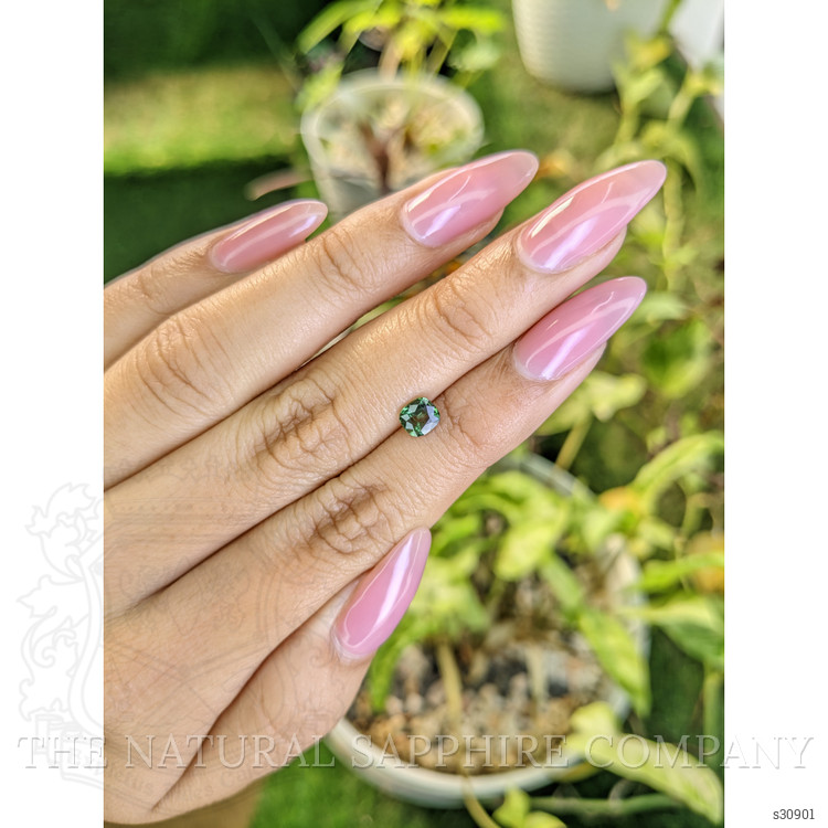 0.65 Ct. Green Sapphire from Madagascar