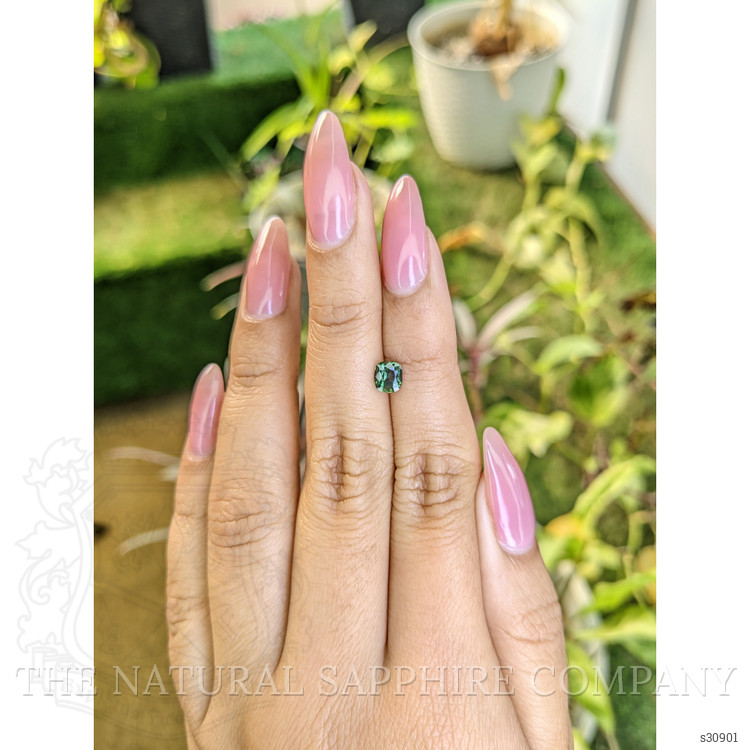 0.65 Ct. Green Sapphire from Madagascar