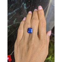 9.02 Ct. Blue Sapphire from Ceylon (Sri Lanka) Life Style