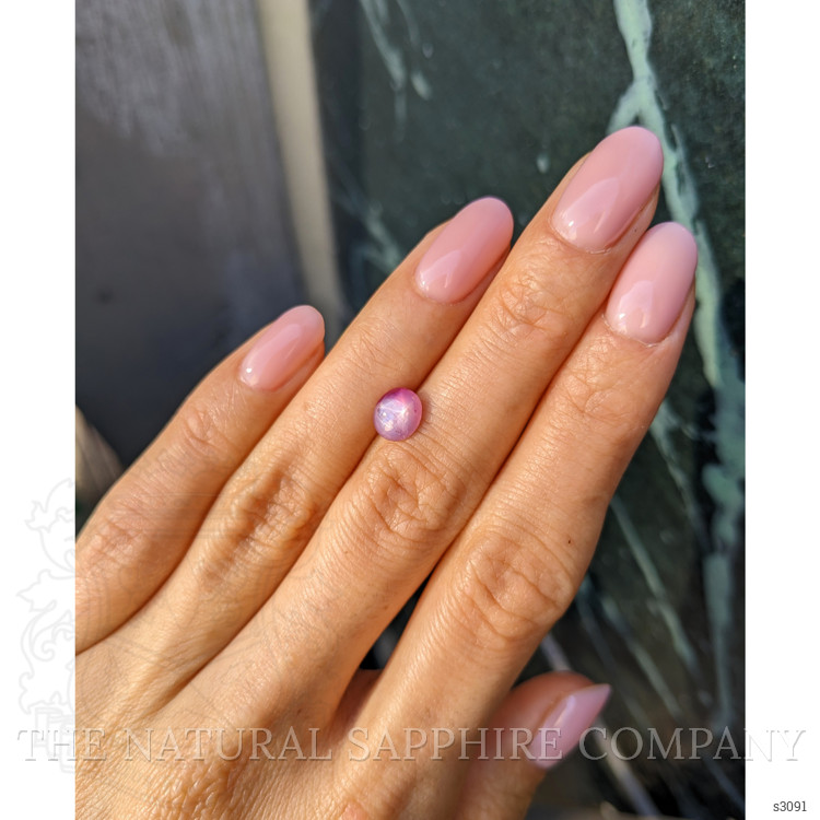 1.57 Ct. Pink Star Sapphire from Burma (Myanmar)