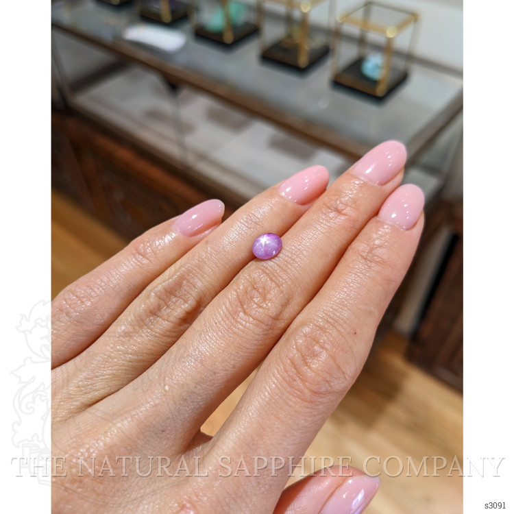 1.57 Ct. Pink Star Sapphire from Burma (Myanmar)