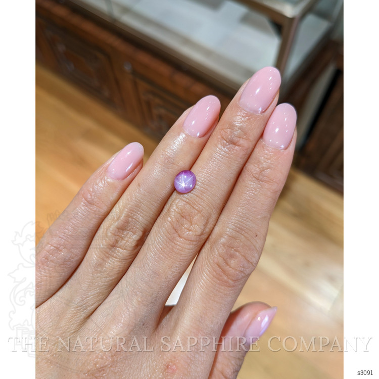 1.57 Ct. Pink Star Sapphire from Burma (Myanmar)