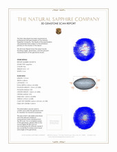 1.57 Ct. Sapphire from Burma (Myanmar) 3 D Scan Report