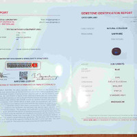 3.26 Ct. Blue Sapphire from Madagascar Scan Report