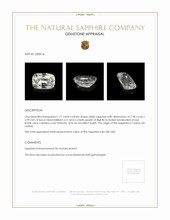 1.71 Ct. White Sapphire from Ceylon (Sri Lanka) Appraisal
