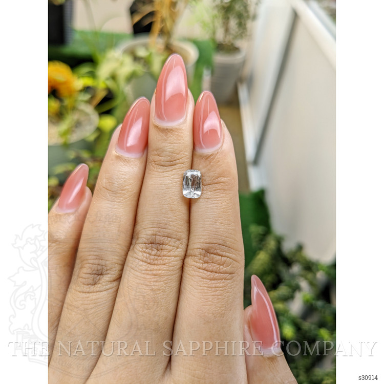 1.71 Ct. White Sapphire from Ceylon (Sri Lanka)