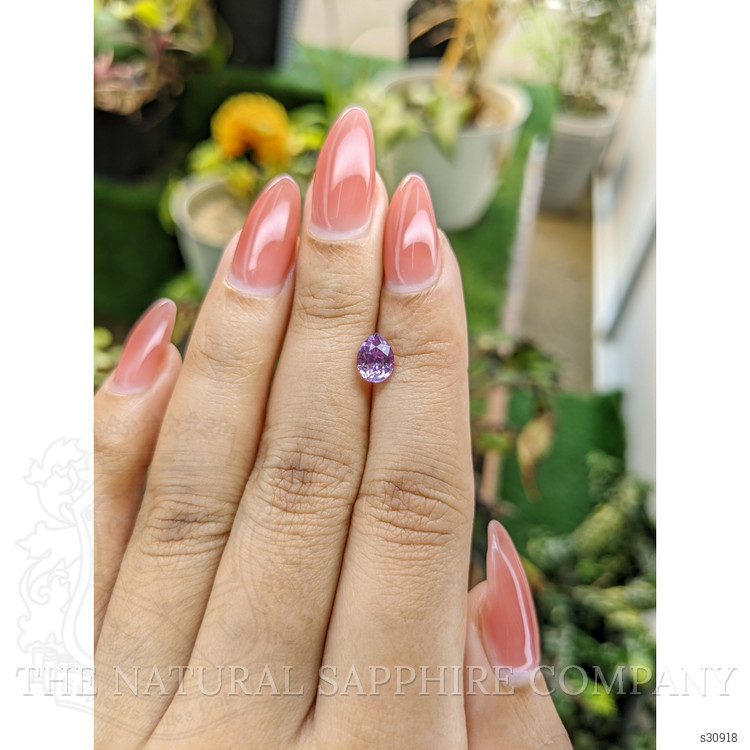 1.30 Ct. Pinkish Purple Sapphire from Ceylon (Sri Lanka)