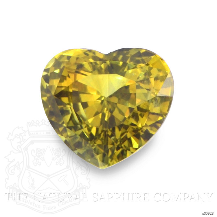 2.47 Ct. Greenish Yellow Sapphire from Ceylon (Sri Lanka)