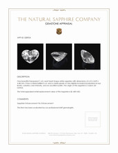 1.65 Ct. White Sapphire from Ceylon (Sri Lanka) Appraisal