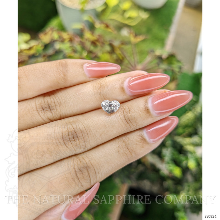 1.65 Ct. White Sapphire from Ceylon (Sri Lanka)