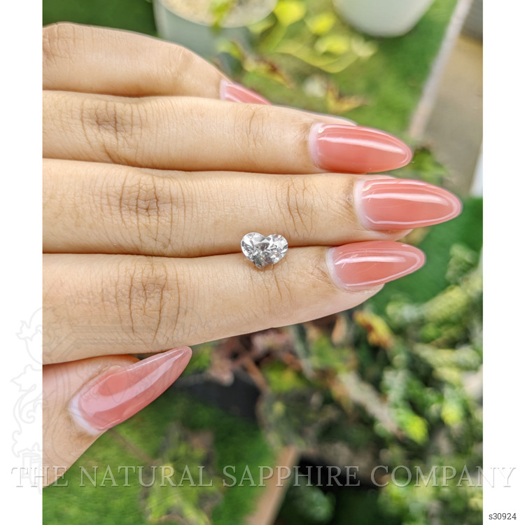 1.65 Ct. White Sapphire from Ceylon (Sri Lanka)