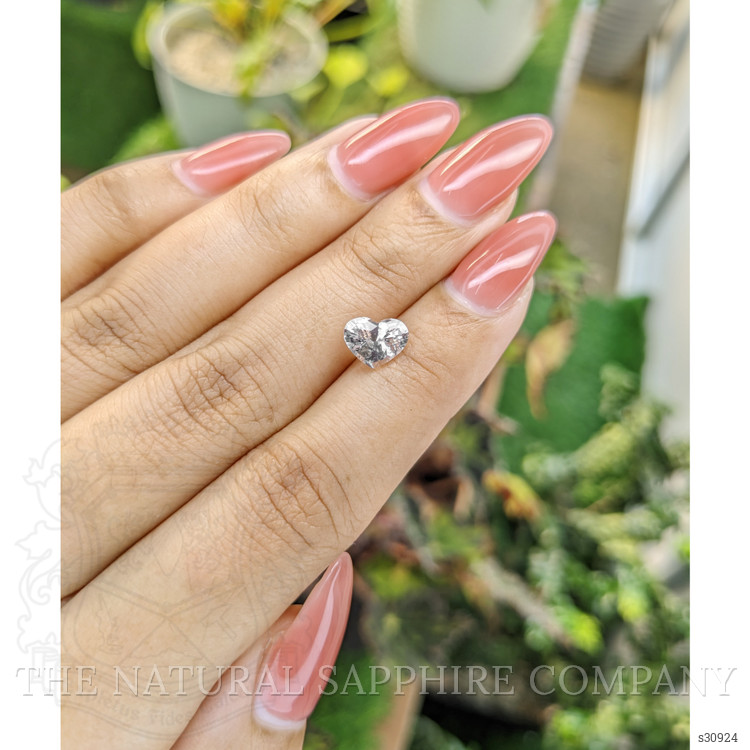 1.65 Ct. White Sapphire from Ceylon (Sri Lanka)