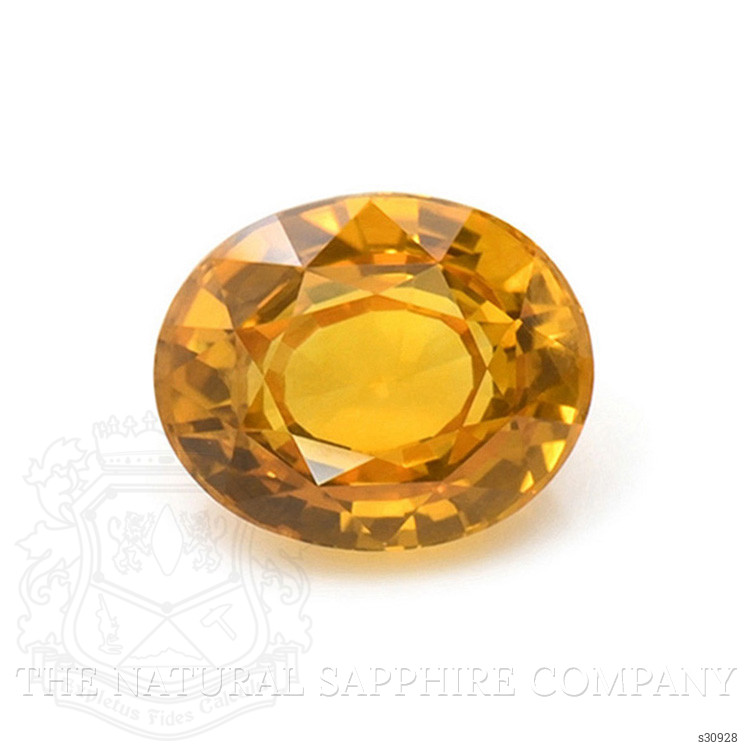 2.14 Ct. Yellowish Orange Sapphire from Ceylon (Sri Lanka)